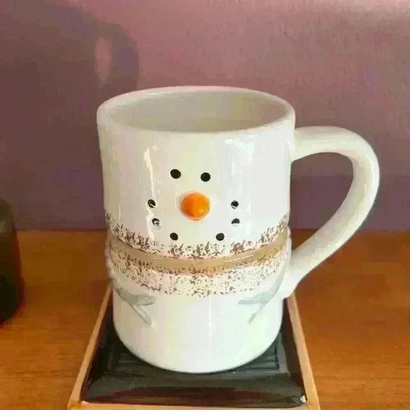 NEW - S’MORES MARSHMALLOW SNOWMAN ceramic coffee/cocoa mug/cup! SOOO CUTE! - Picture 4 of 15